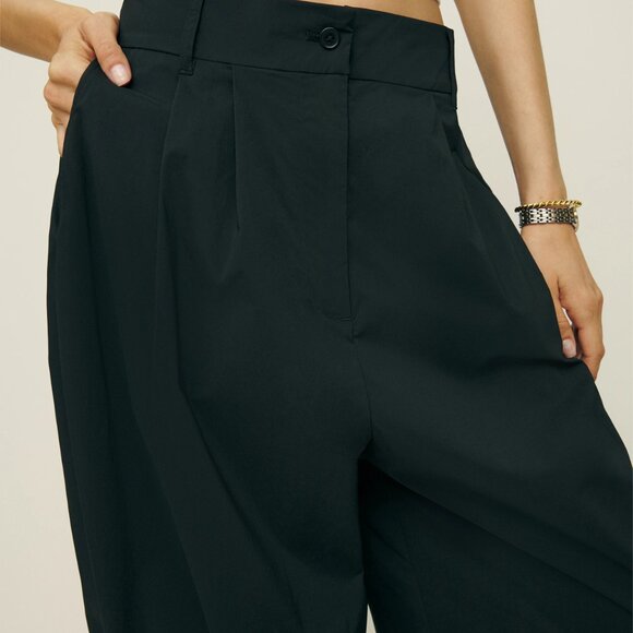 NWT Reformation Danielle Oversized Pant Black - Size 0 - Picture 5 of 7
